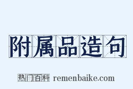 附属品造句是什么意思的图片